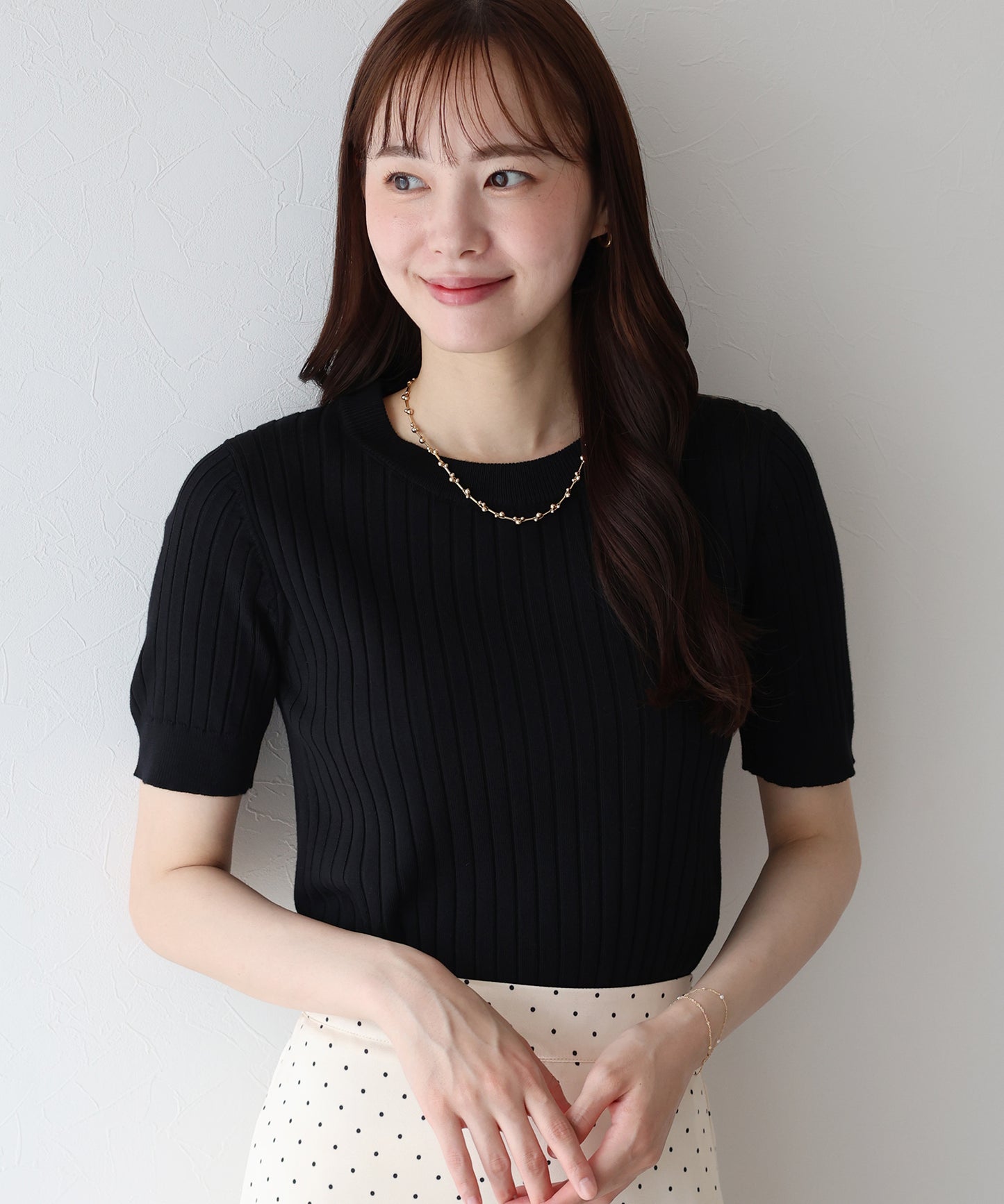 【TIME SALE】サマーリブニットトップス【ネコポス】