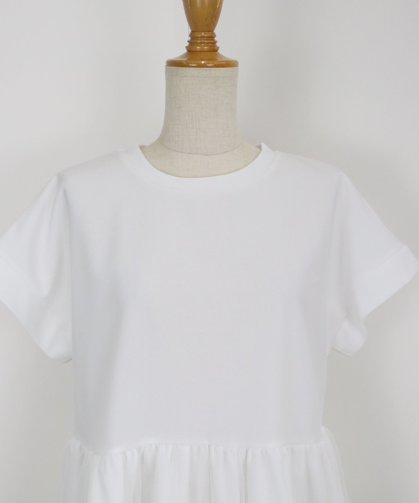 【TIME SALE】ペプラム切替カットソー