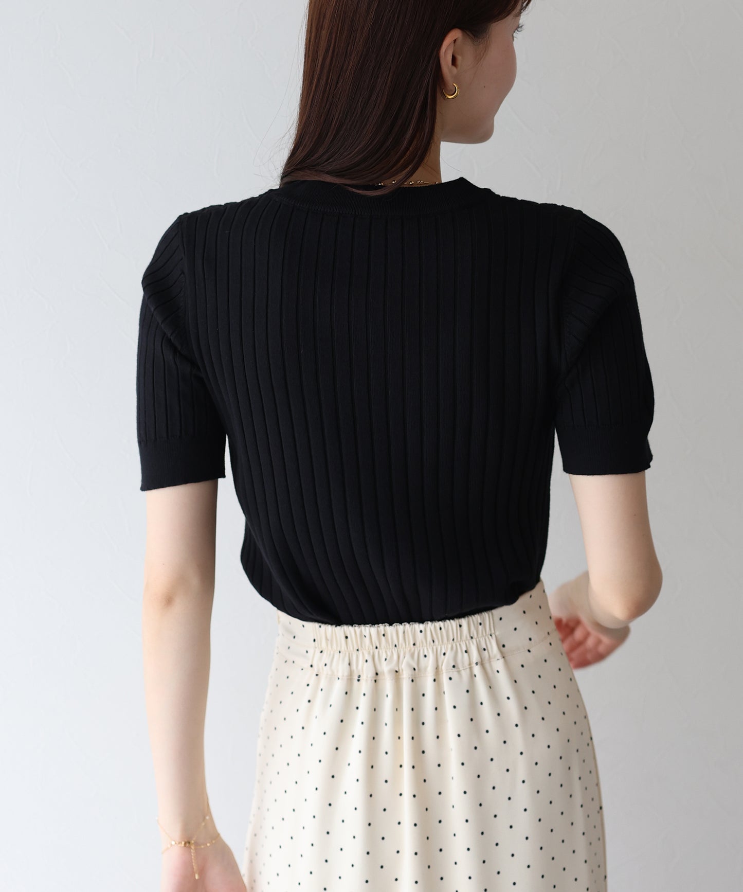 【TIME SALE】サマーリブニットトップス【ネコポス】