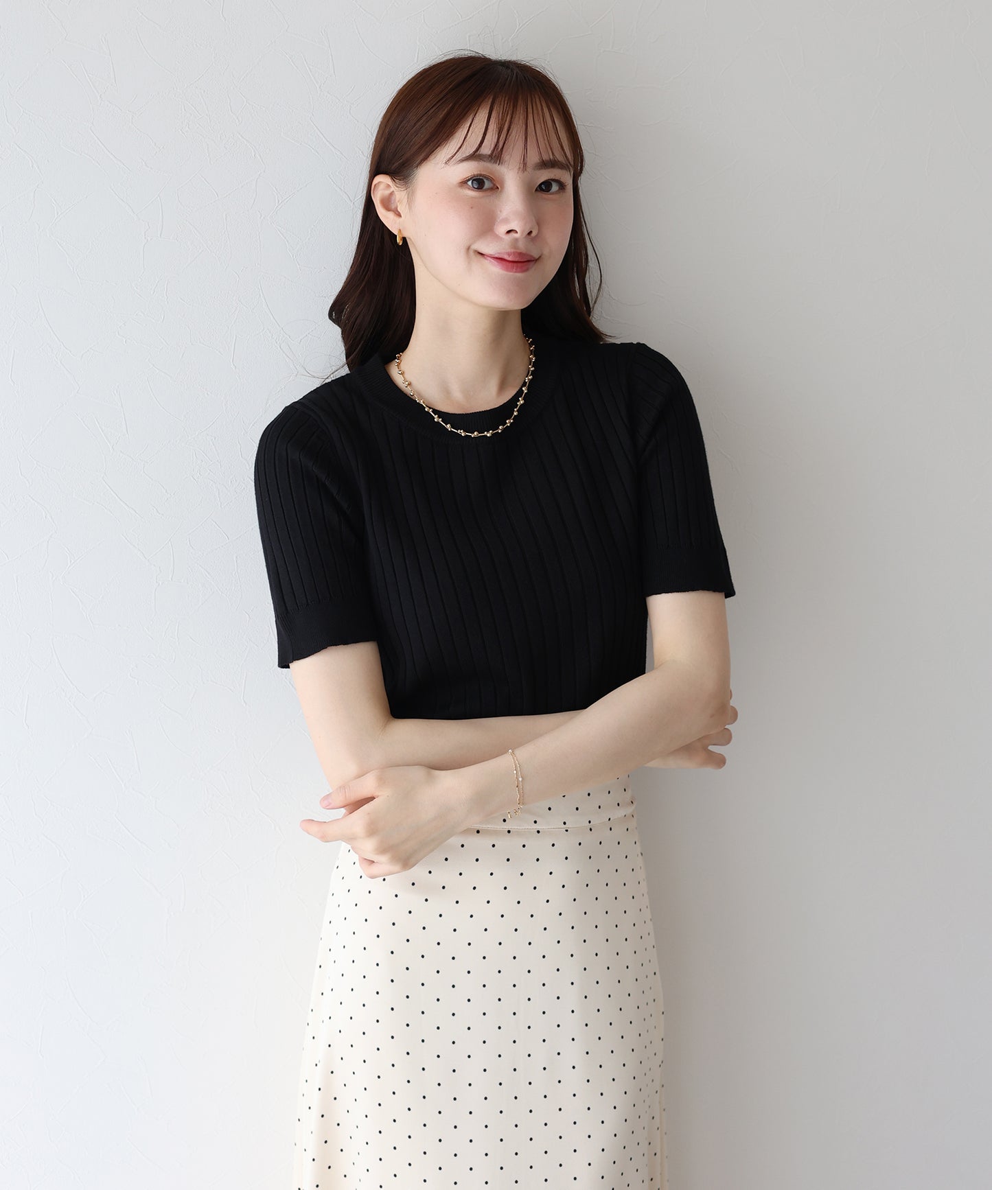 【TIME SALE】サマーリブニットトップス【ネコポス】