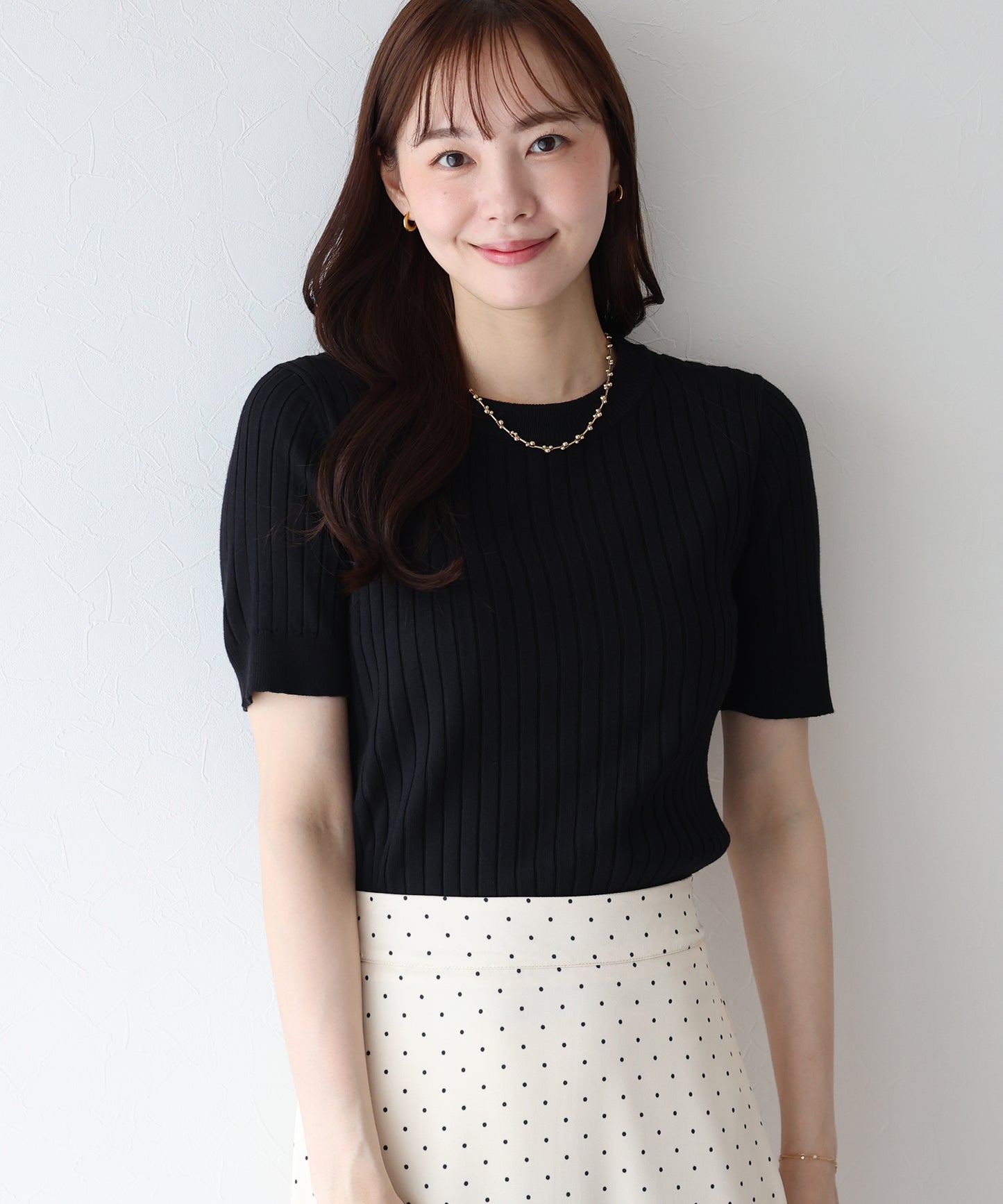 【TIME SALE】サマーリブニットトップス【ネコポス】