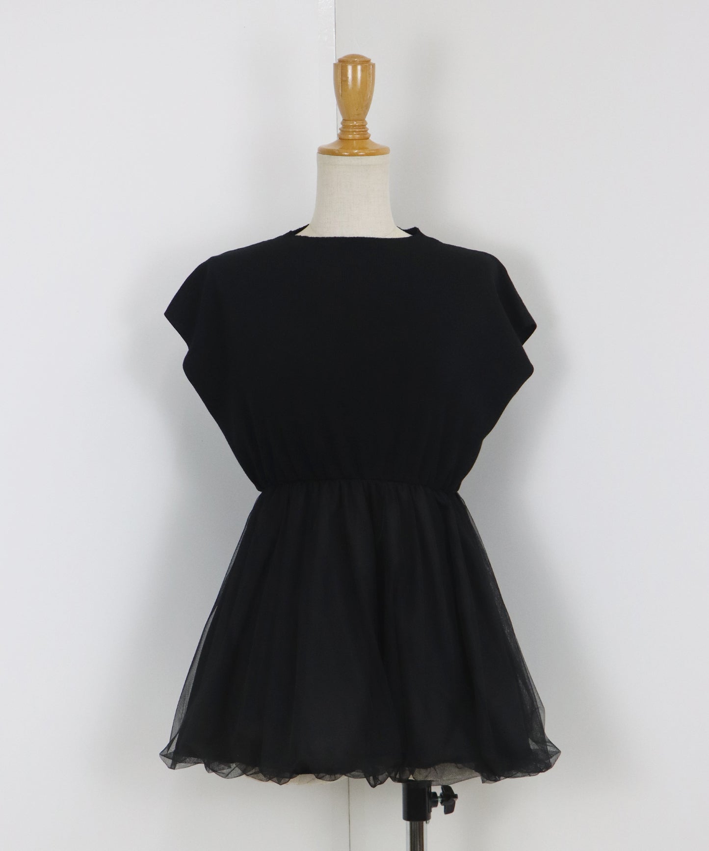【TIME SALE】バルーンチュールドッキングニット