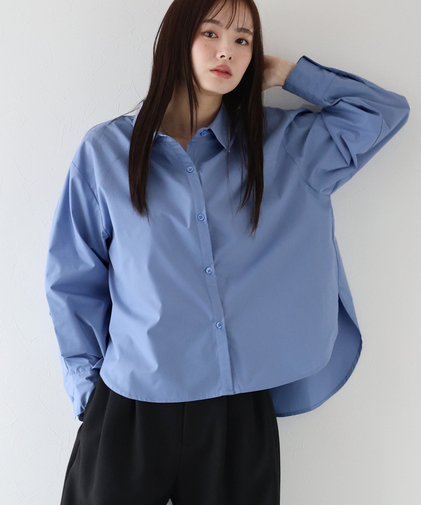 【TIME SALE】タック袖ビッグシャツ