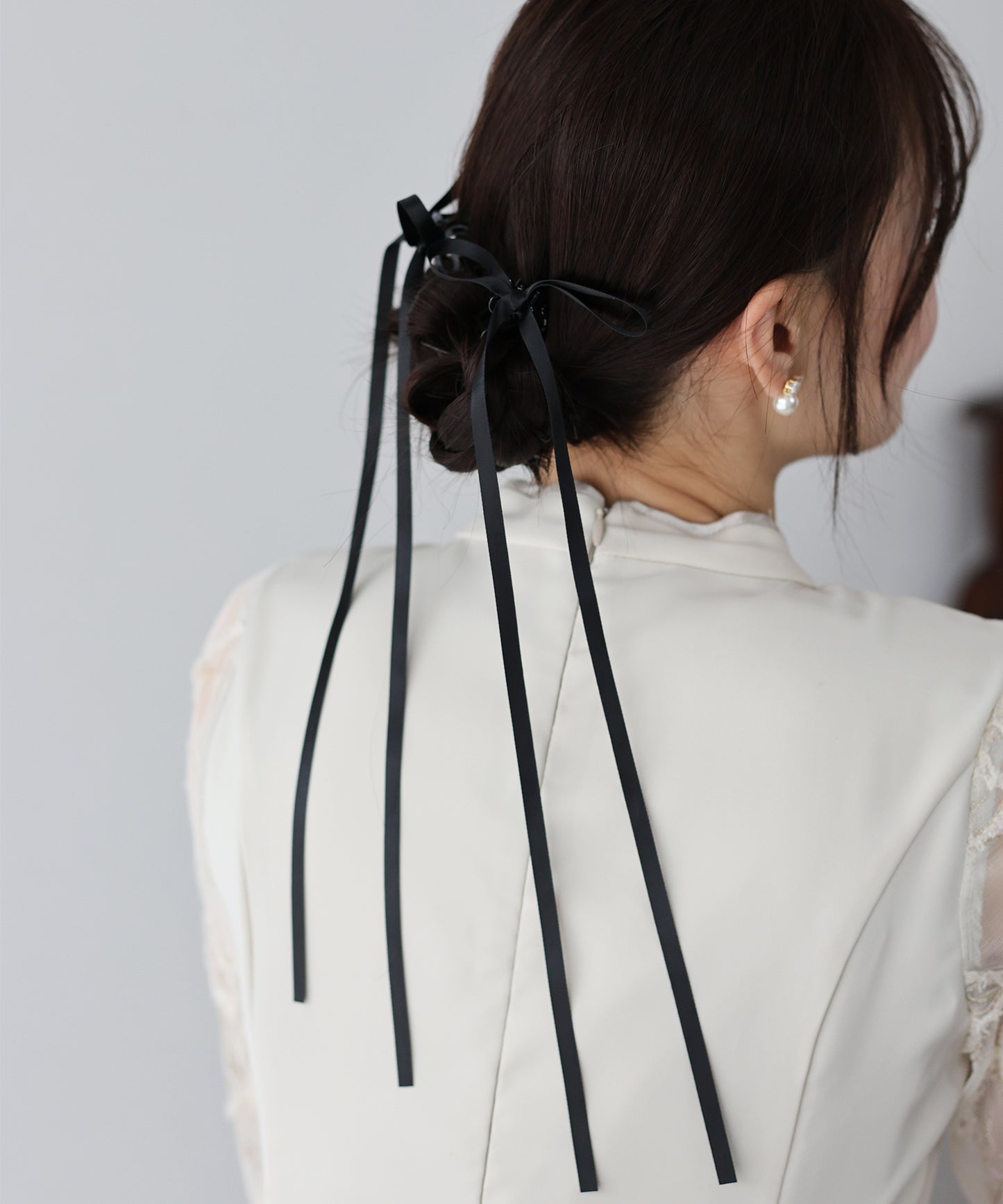ロングリボンヘアクリップ【ネコポス】