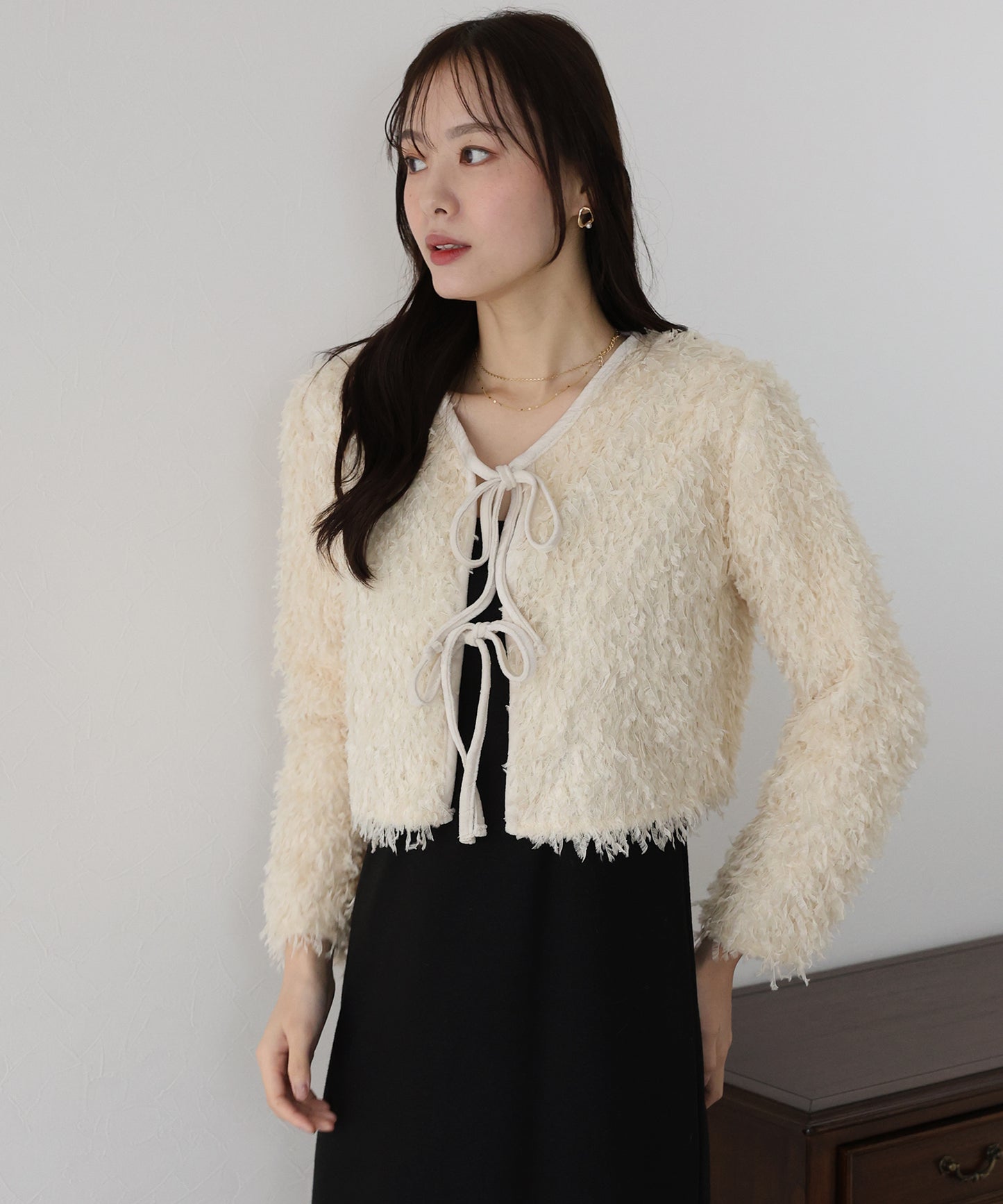【SALE】フェザーリボンカーディガン