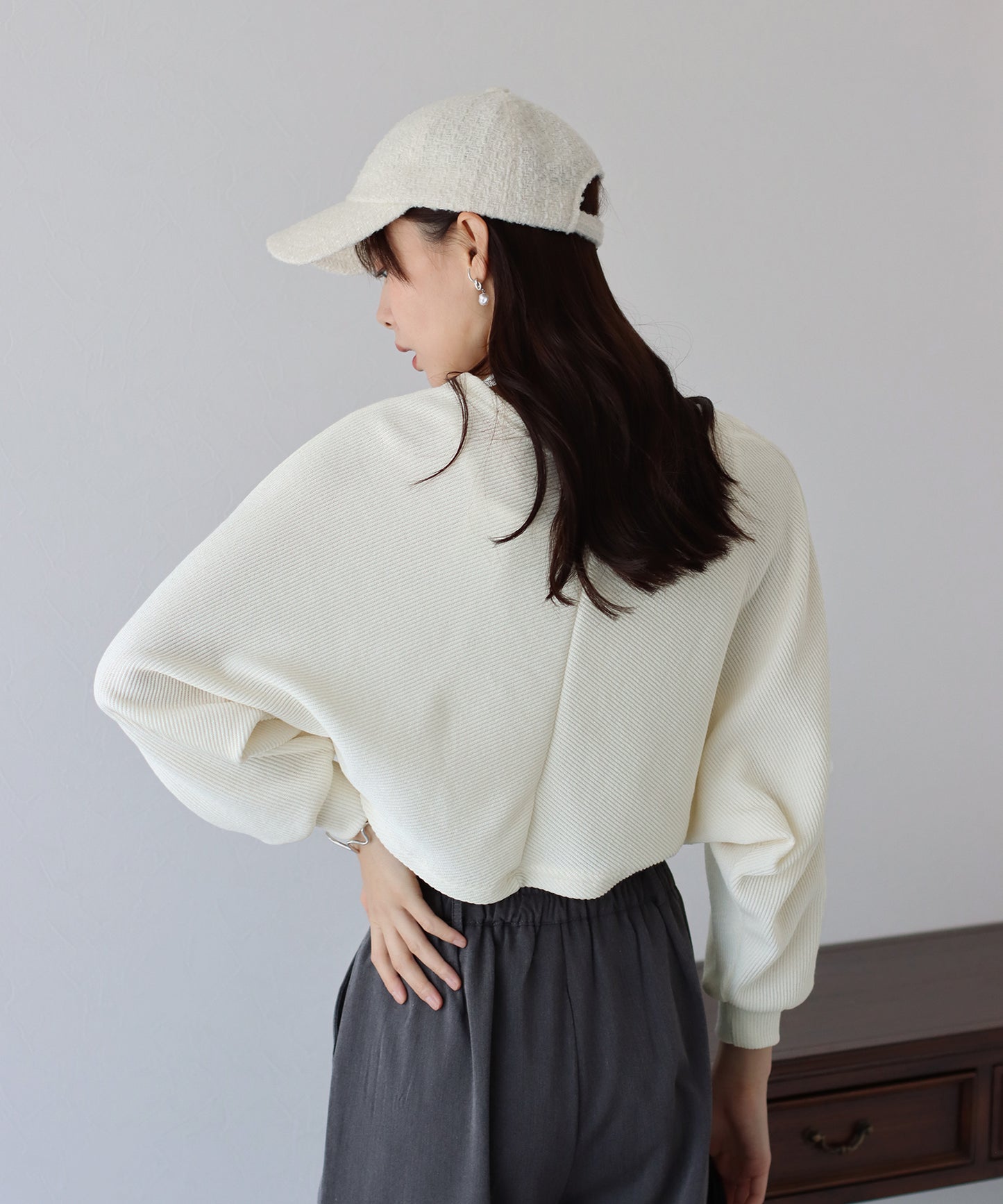 【SALE】リブショートボレロ+キャミセット