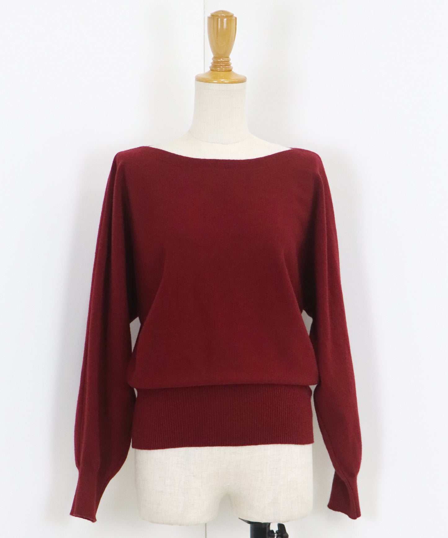 【SALE】ボートネックドルマンニット