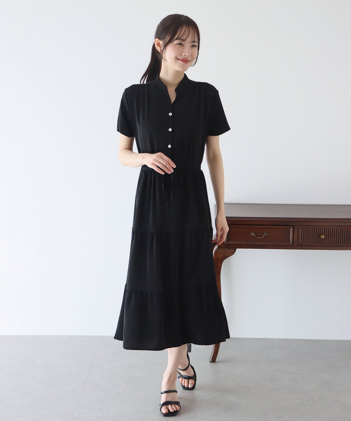 【TIME SALE】【接触冷感】無地&アソート花柄ワンピース