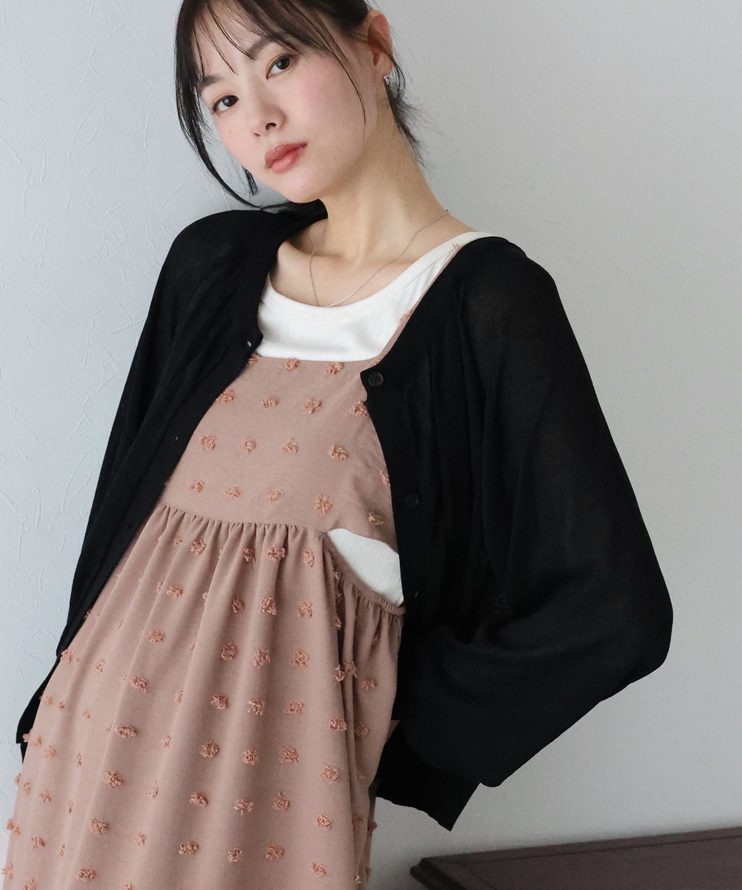 【SALE】UVカット ラグランシアーニットカーディガン【ネコポス】