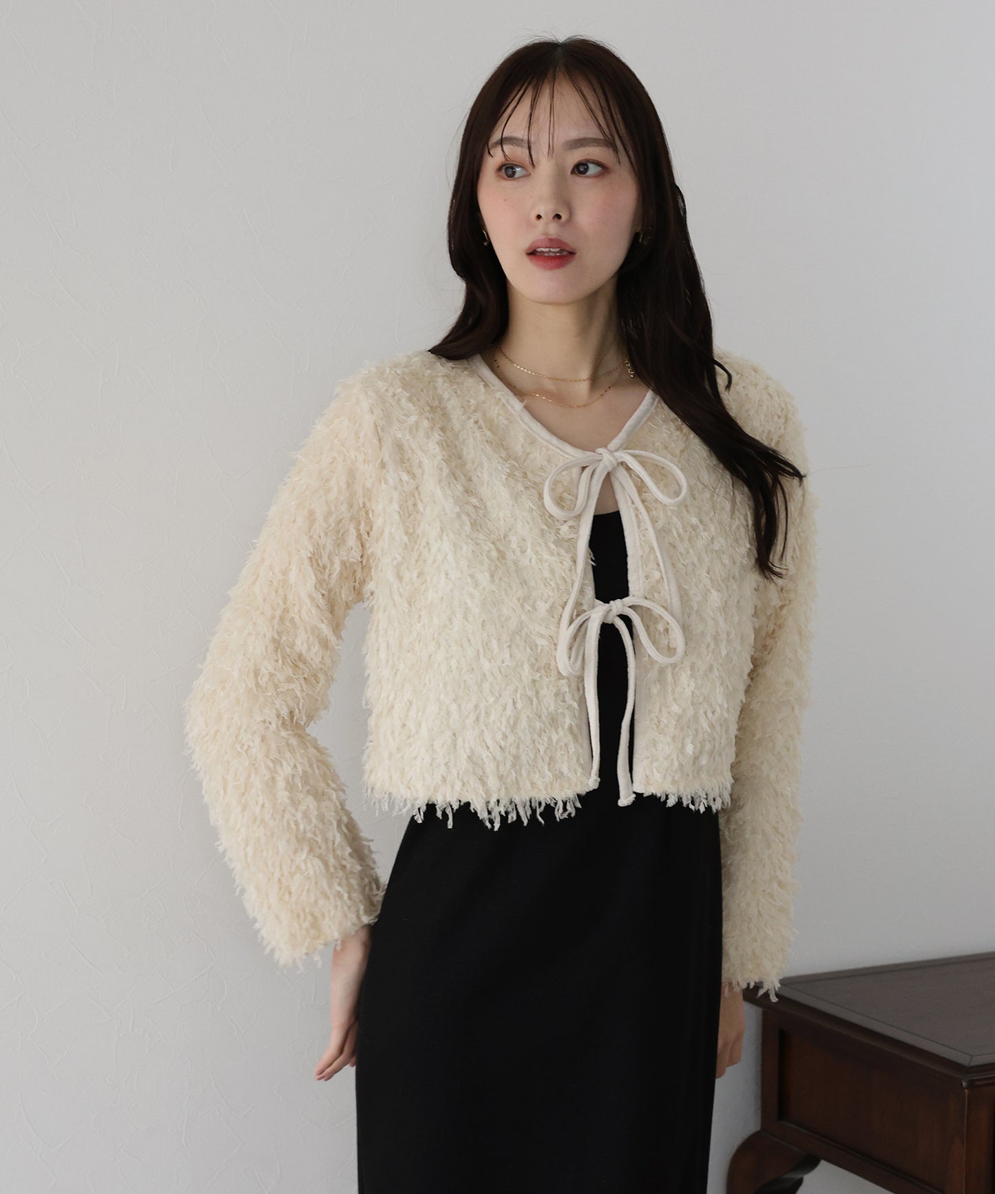 【SALE】フェザーリボンカーディガン