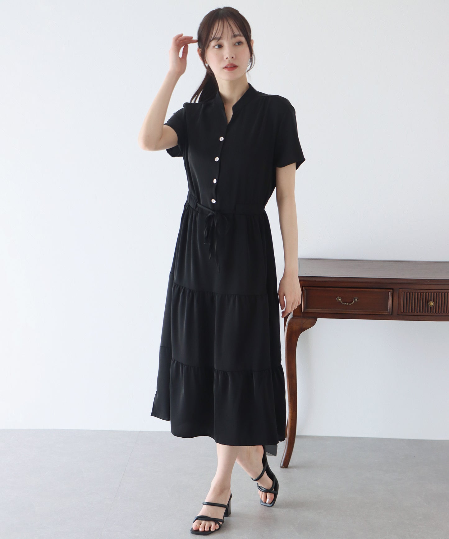 【TIME SALE】【接触冷感】無地&アソート花柄ワンピース
