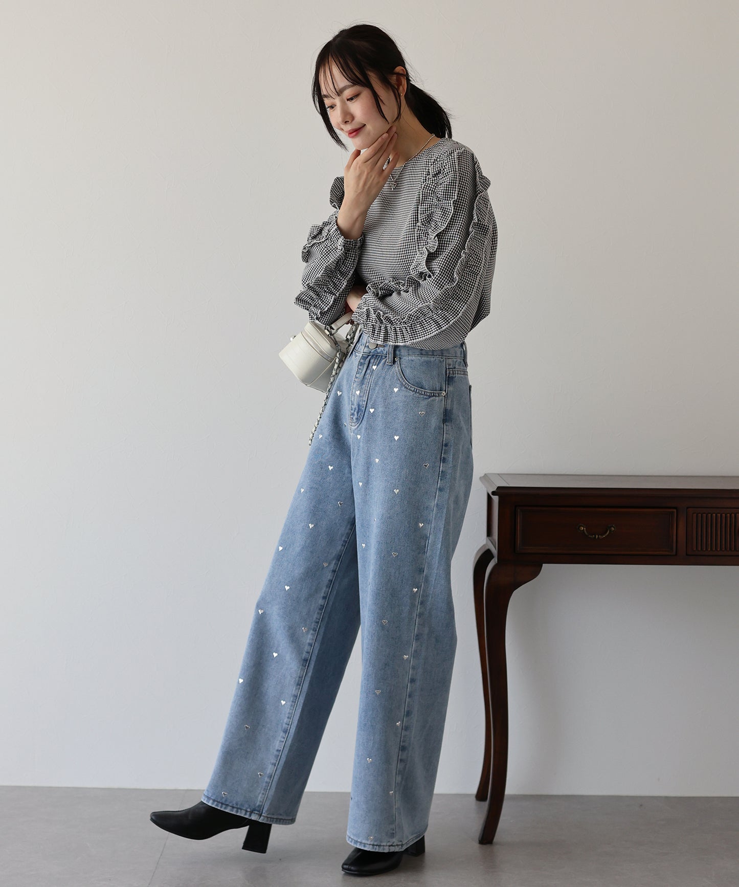 【SALE】フリルスリーブブラウス