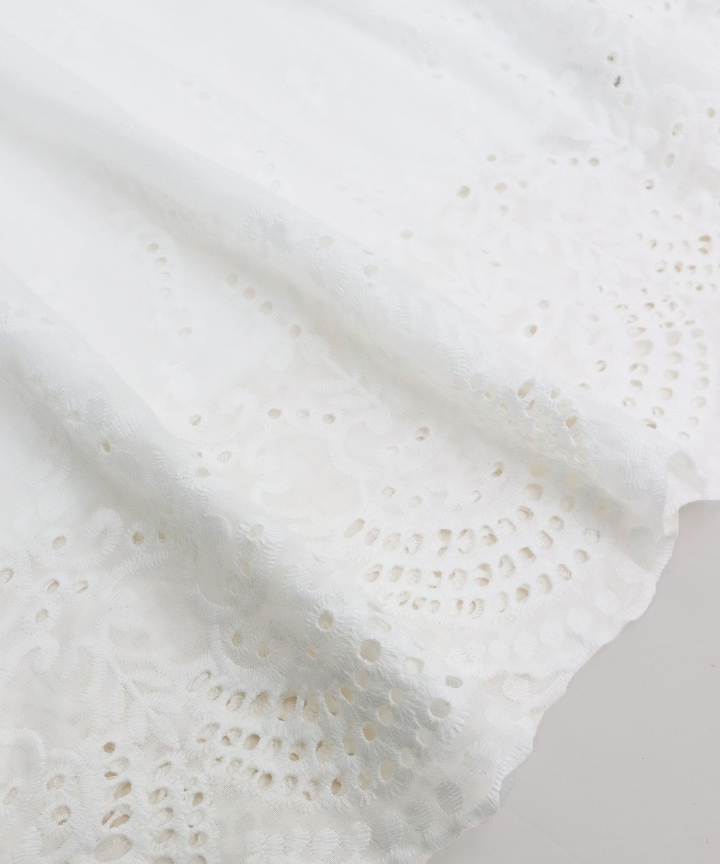 コットンレースティアードスカート