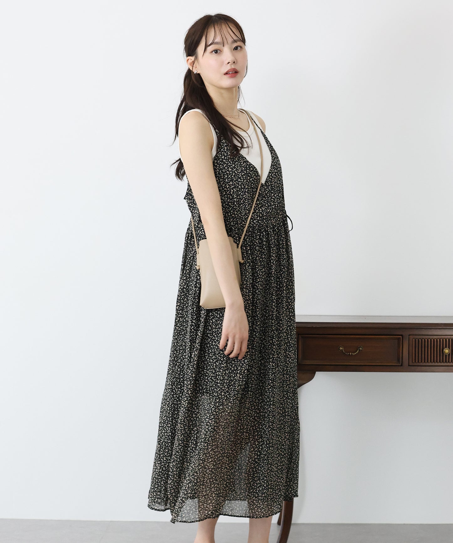 【SALE】プリントキャミワンピース