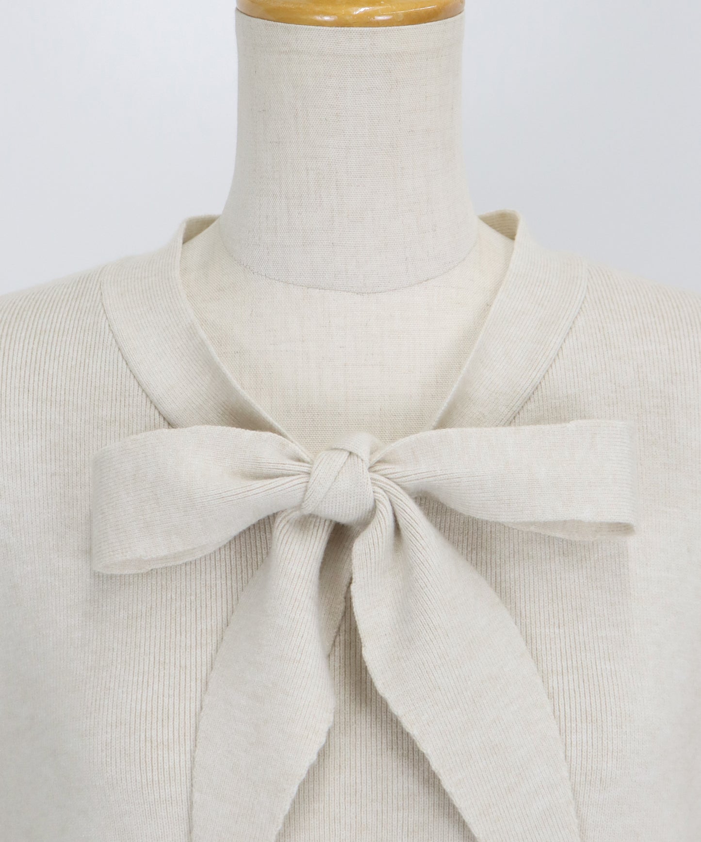 【TIME SALE】ボウタイニットワンピース