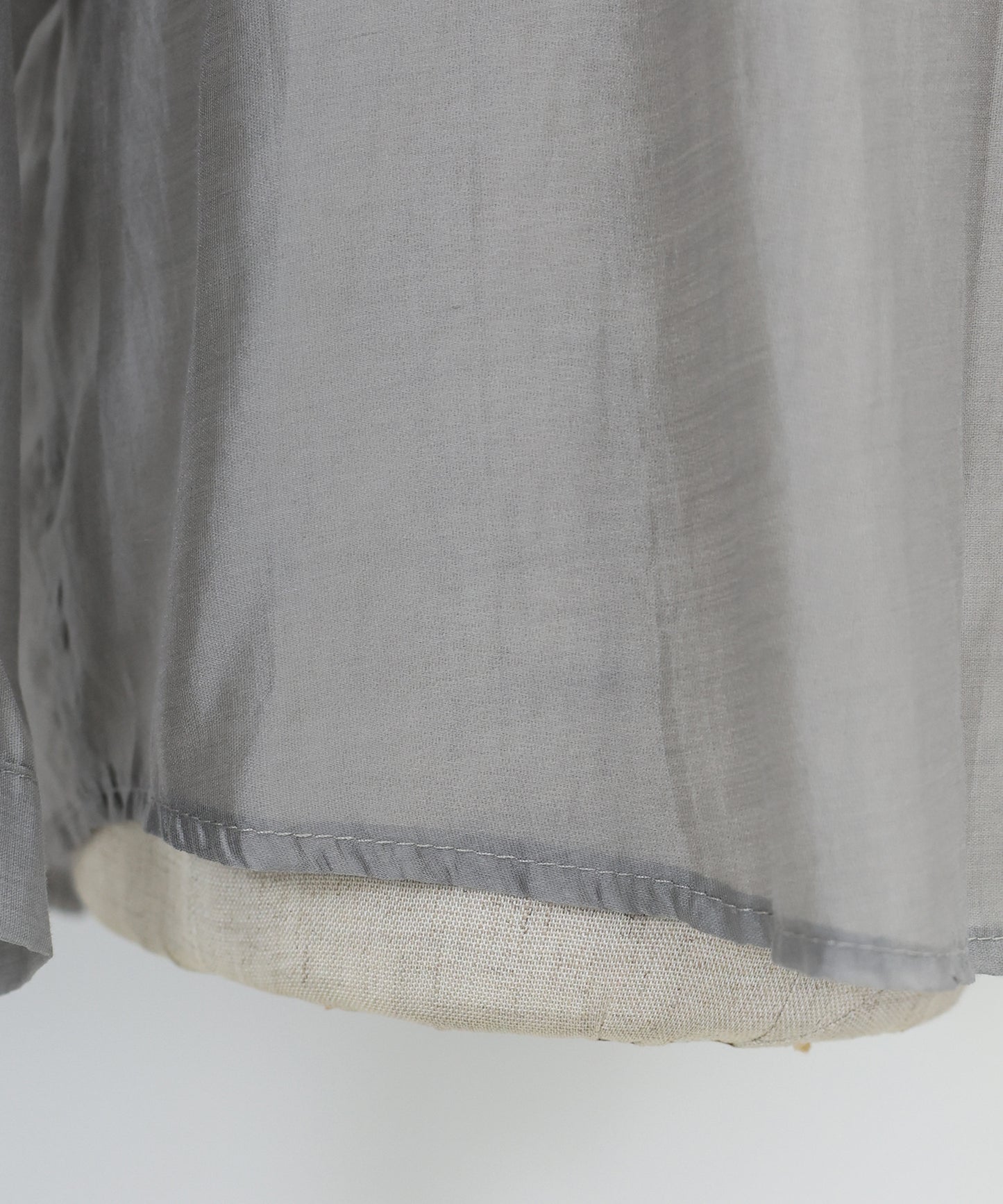 【SALE】ノーカラーシアーシャツ【ネコポス】