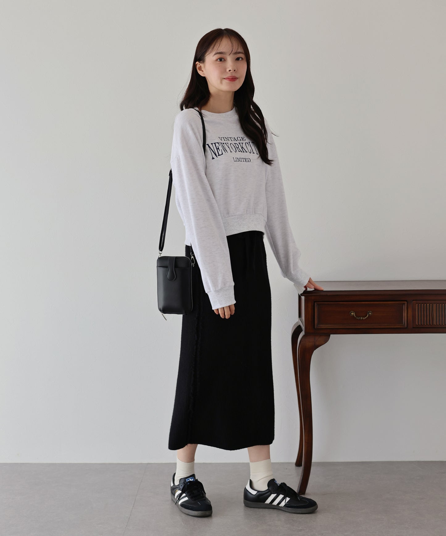 フリンジニットスカート