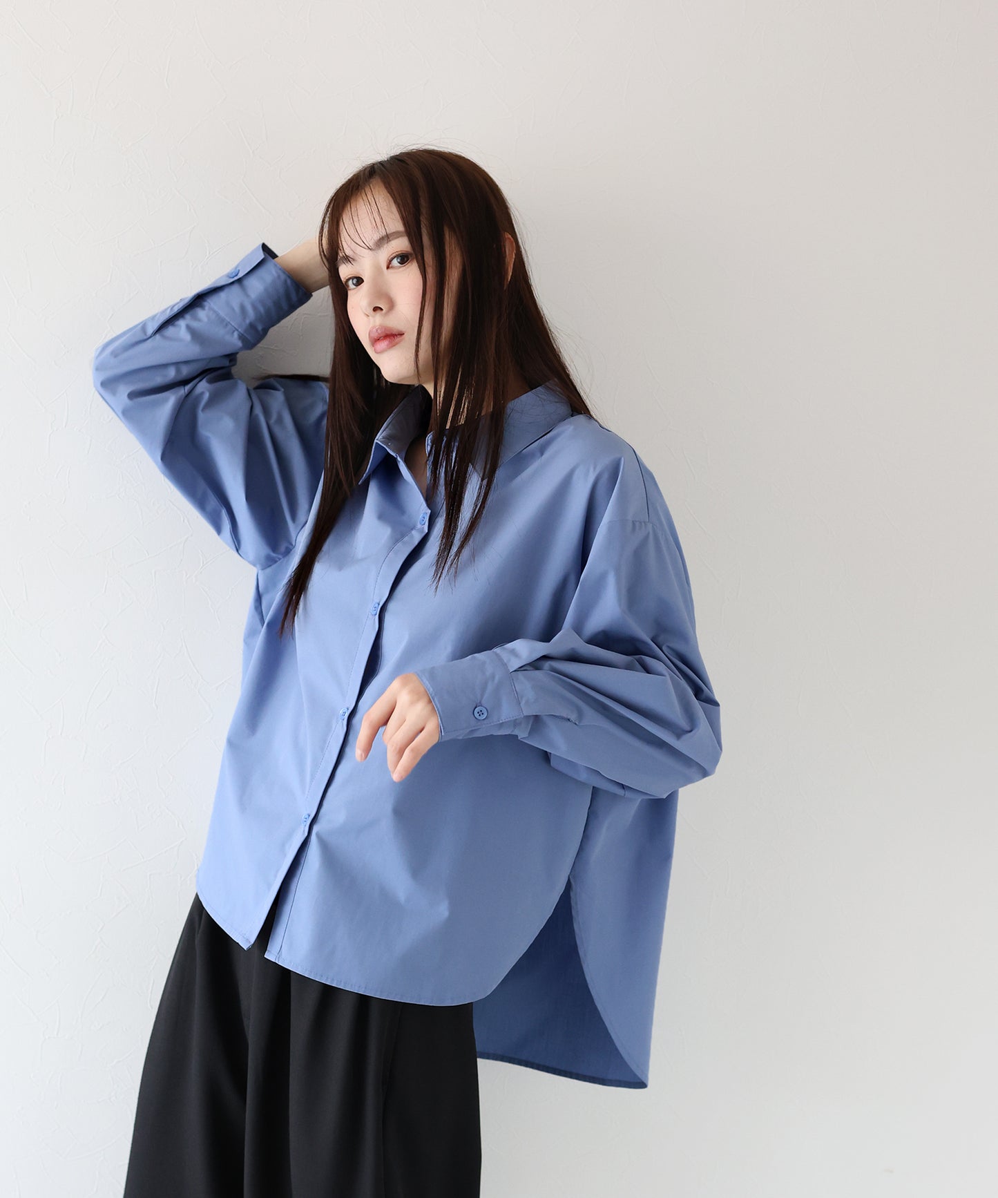 【TIME SALE】タック袖ビッグシャツ