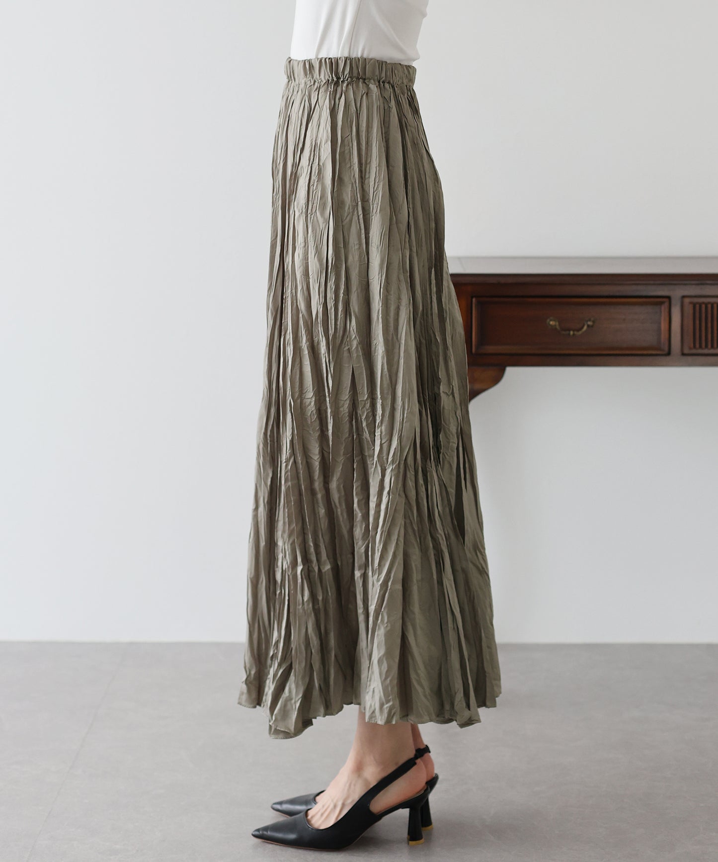 【SALE】シャイニープリーツスカート