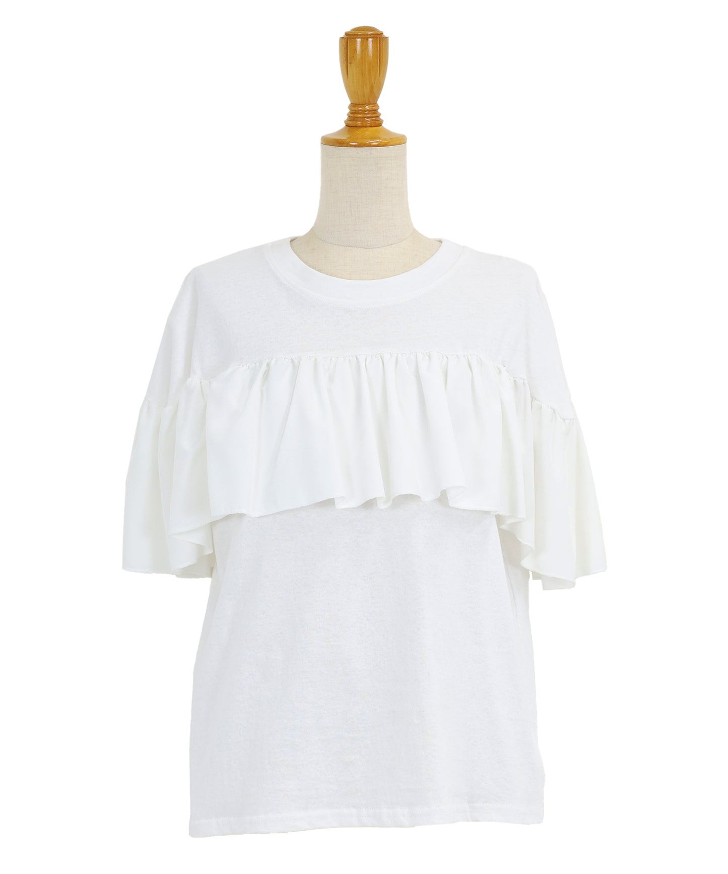 フリルデザインカットソー【ネコポス】