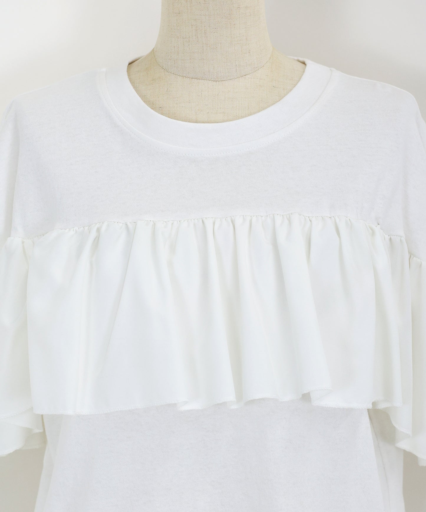 フリルデザインカットソー【ネコポス】