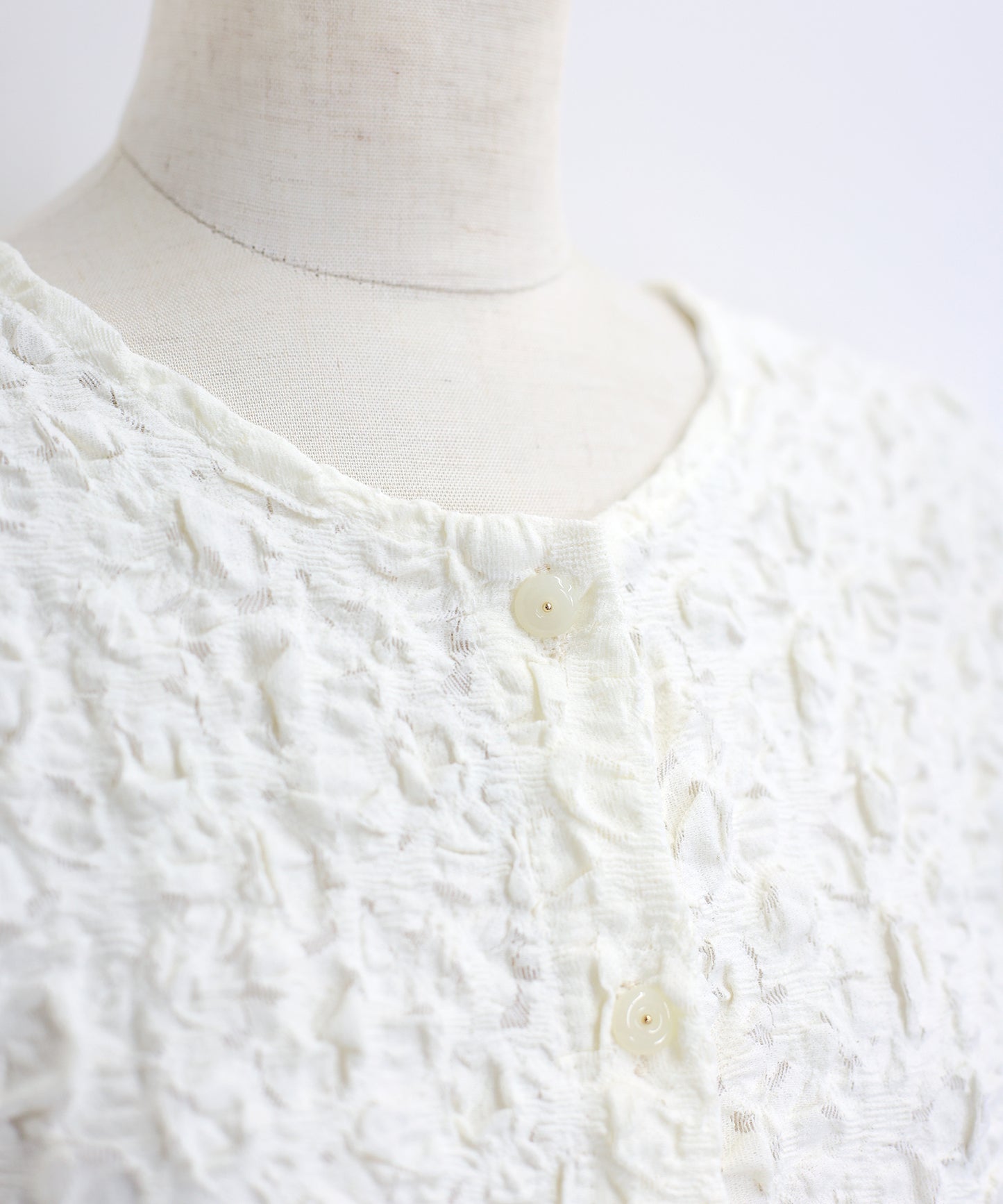 ワッフルカーディガン