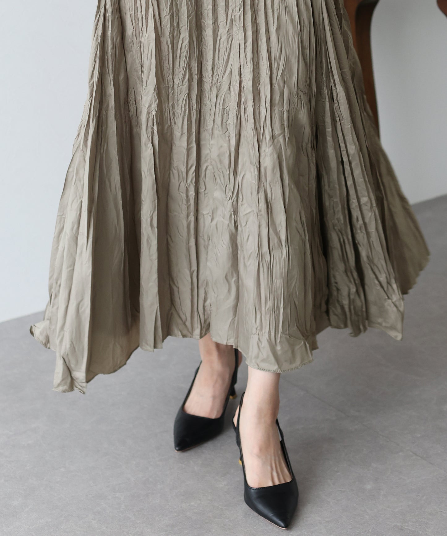 【SALE】シャイニープリーツスカート