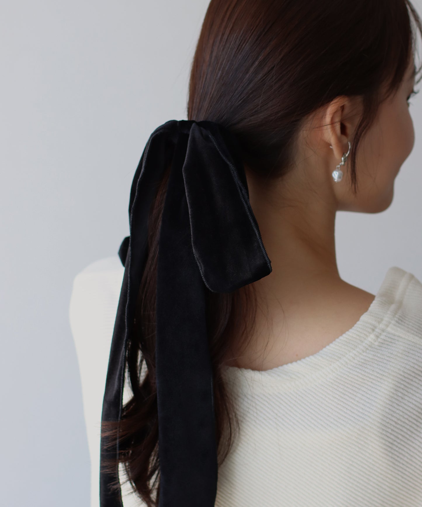 ベロアビッグリボンゴム【ネコポス】