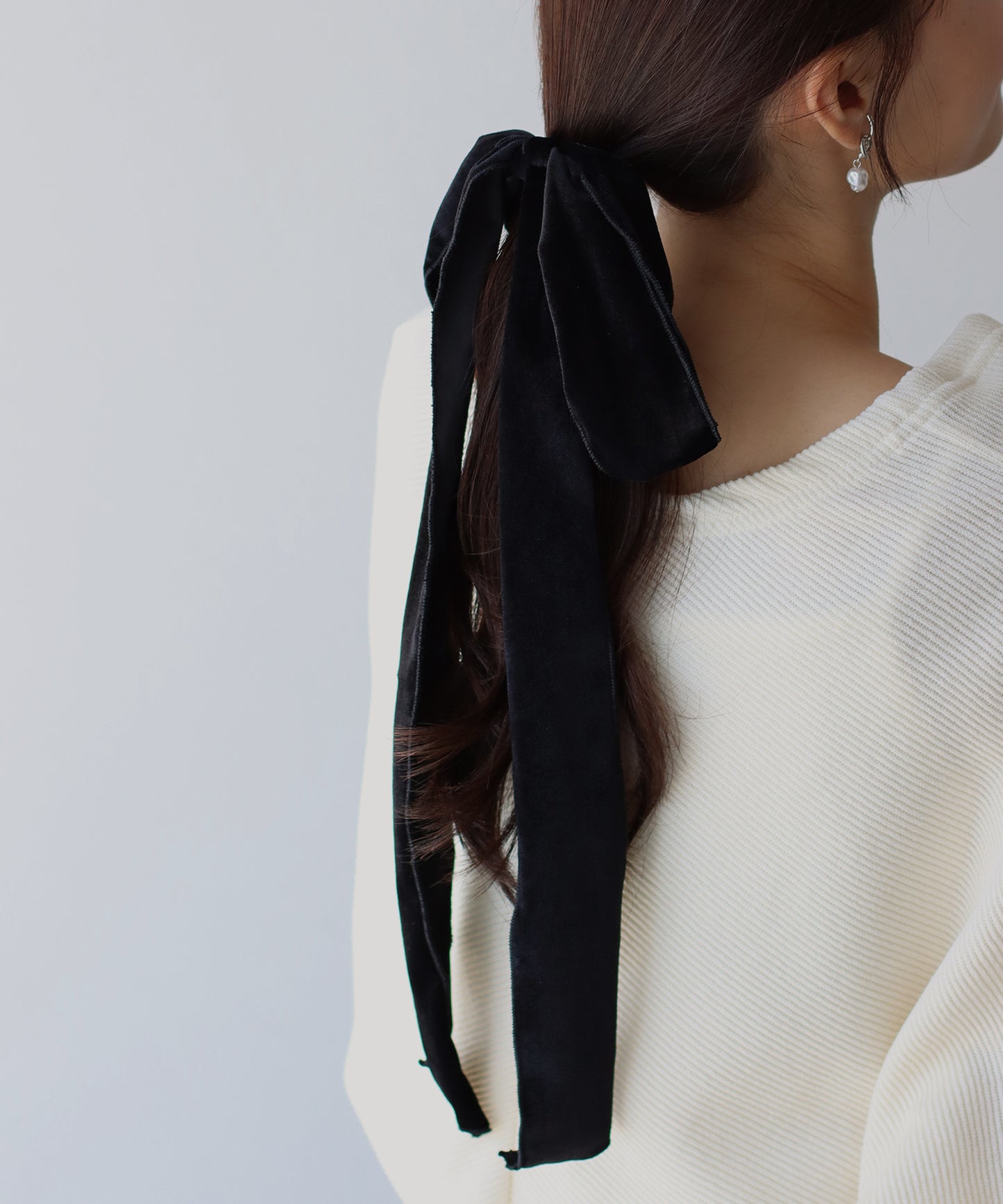 ベロアビッグリボンゴム【ネコポス】