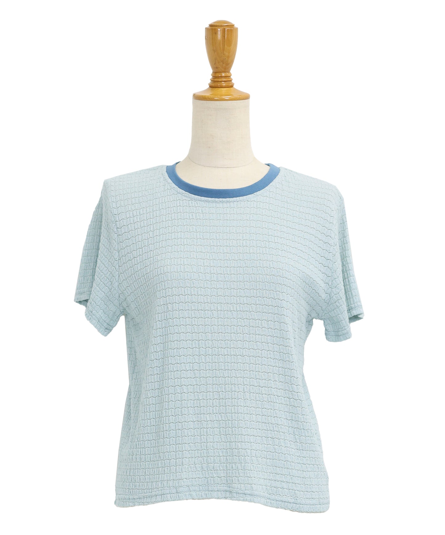 【SALE】襟配色ボーダーTシャツ【ネコポス】