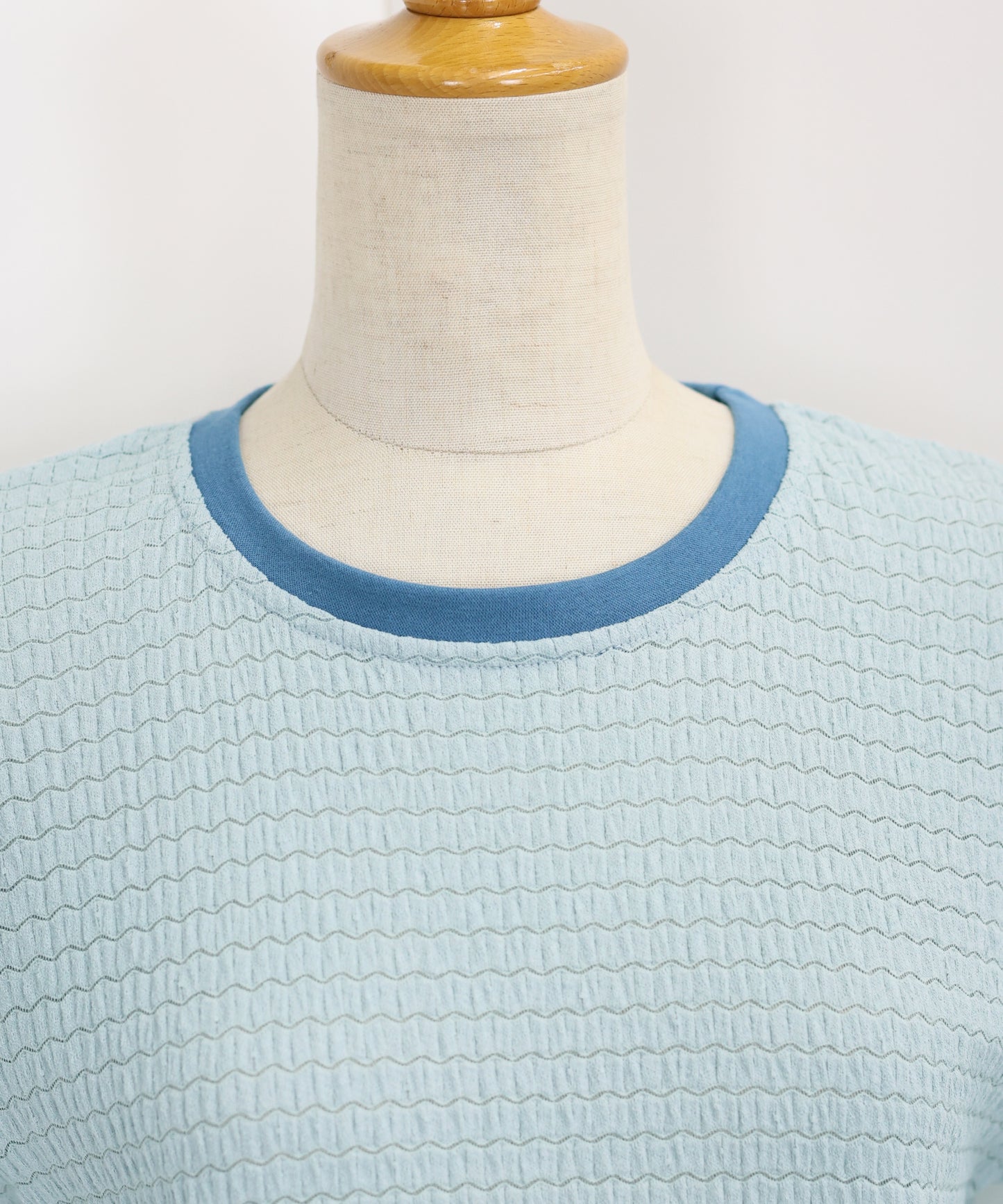 【SALE】襟配色ボーダーTシャツ【ネコポス】