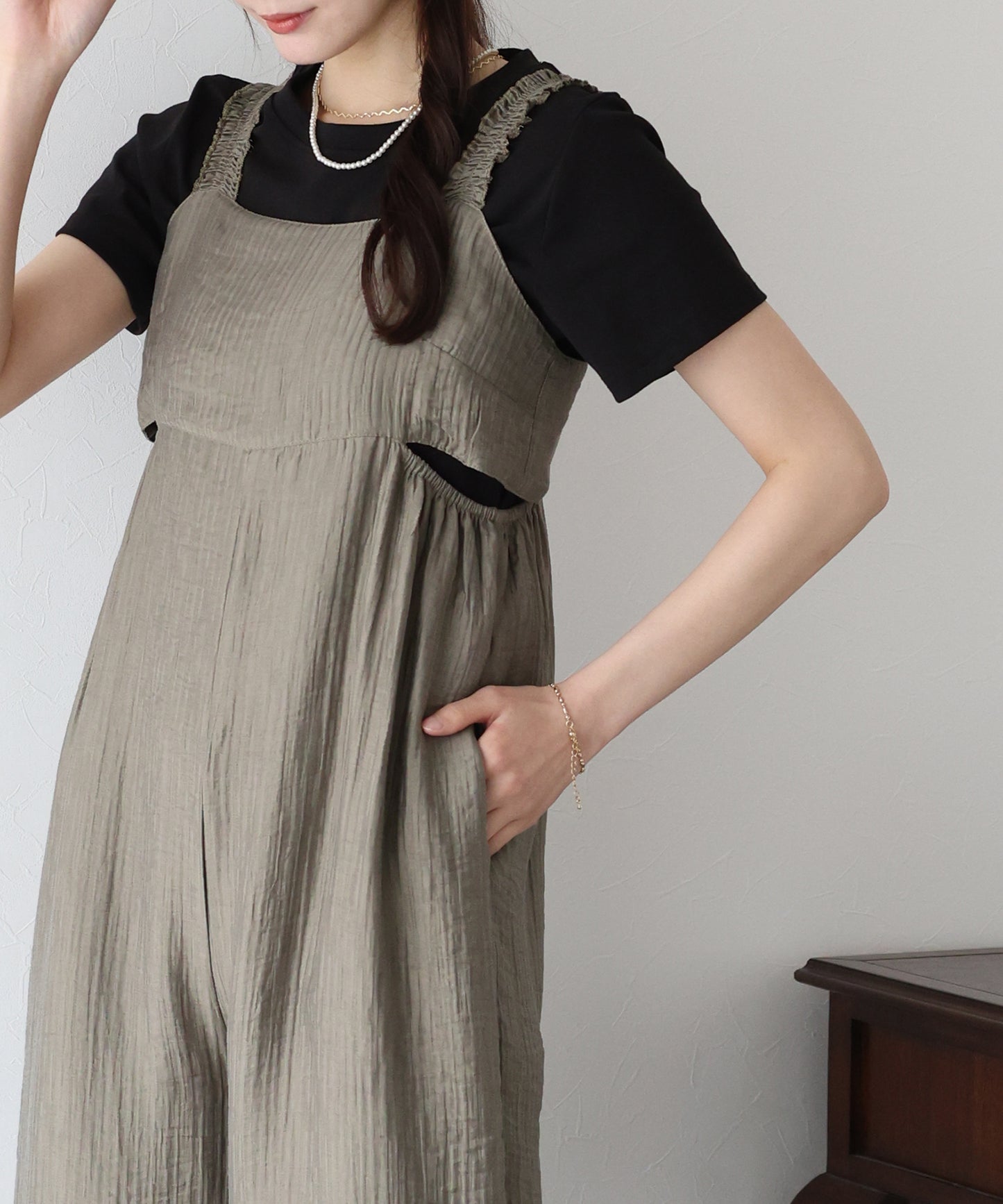 【SALE】カットアウトオールインワン