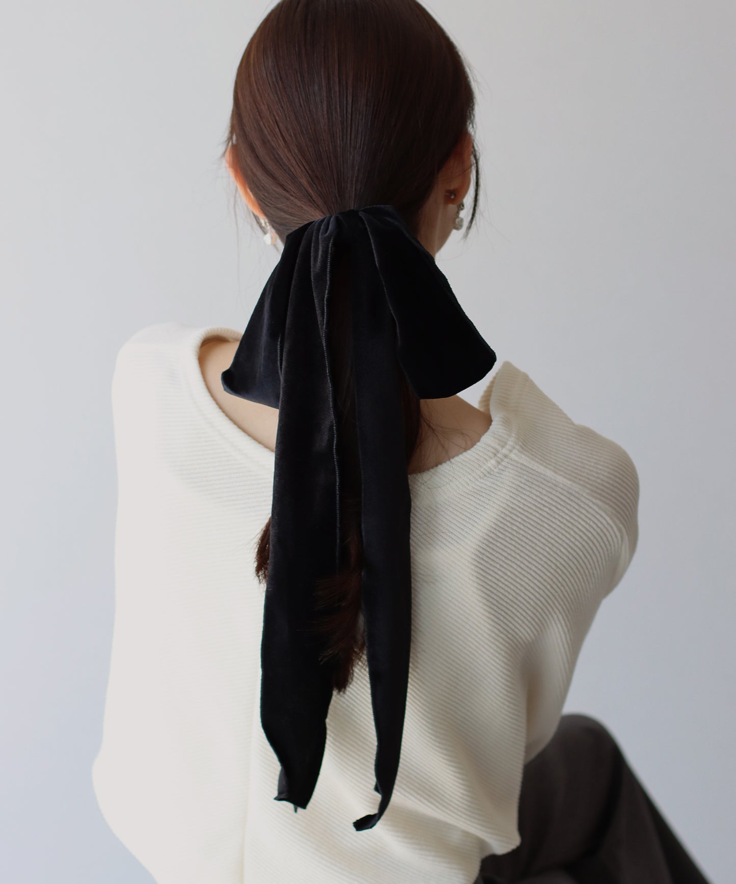 ベロアビッグリボンゴム【ネコポス】