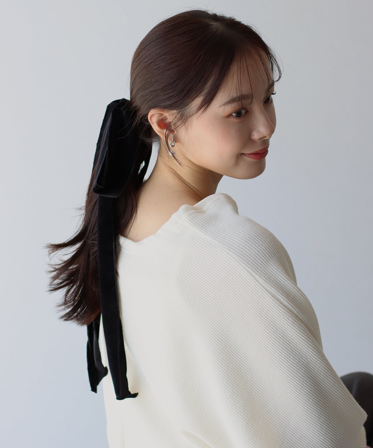 ベロアビッグリボンゴム【ネコポス】