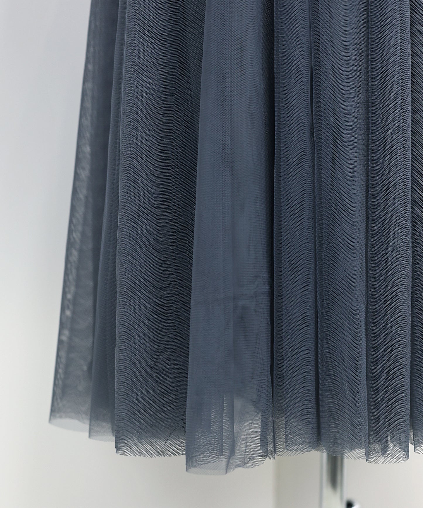 【SALE】チュールニットドッキングワンピース