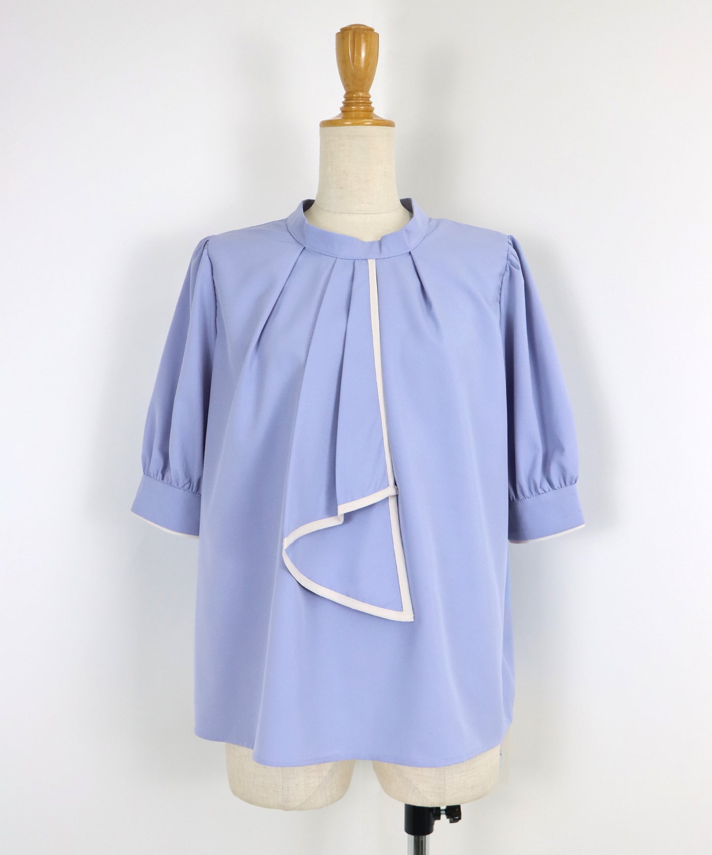 【SALE】バイカラーボウタイブラウス【ネコポス】
