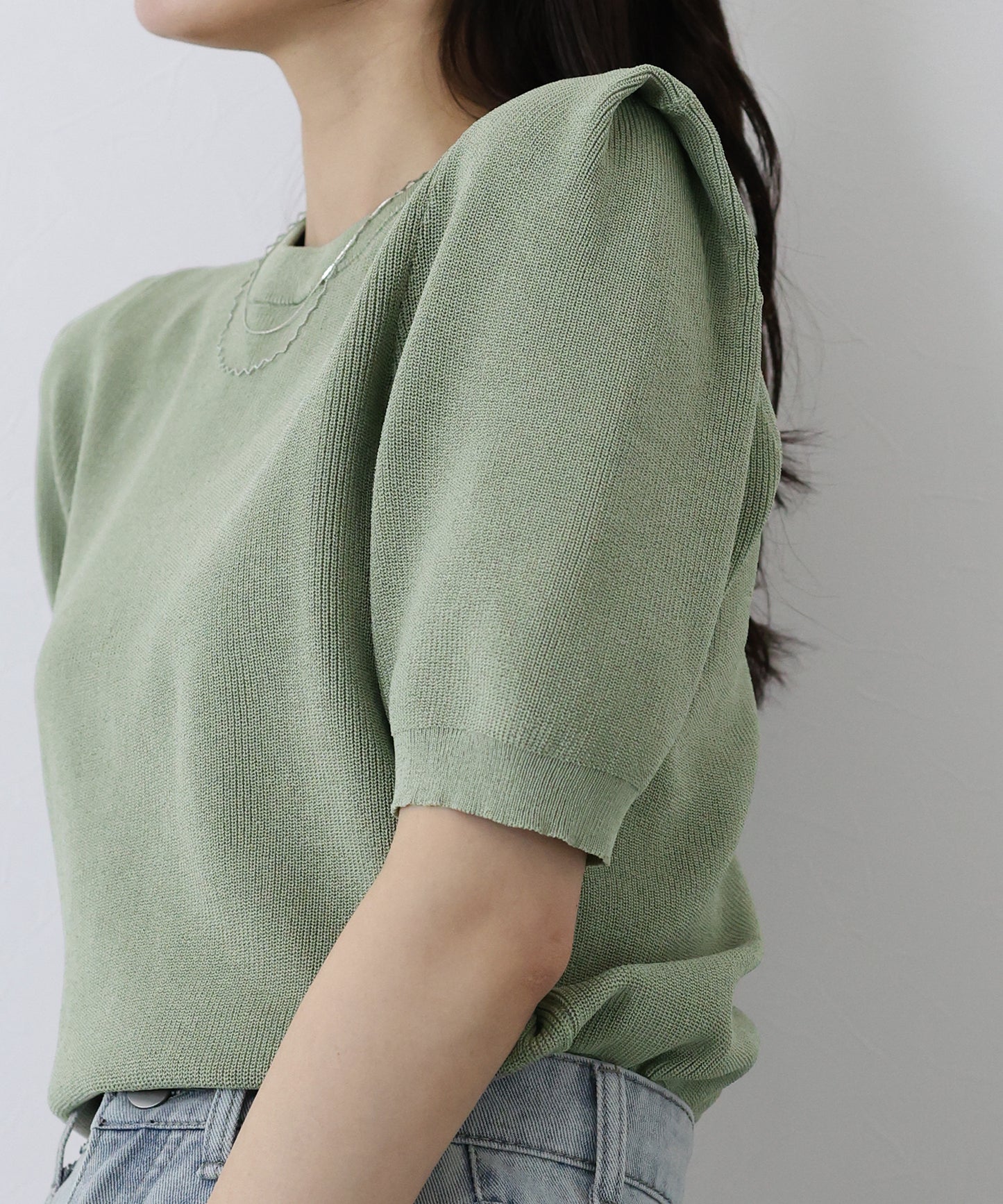 【SALE】タックスリーブサマーニット