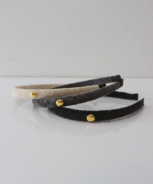 ニュアンスモチーフニットカチューシャ【ネコポス】