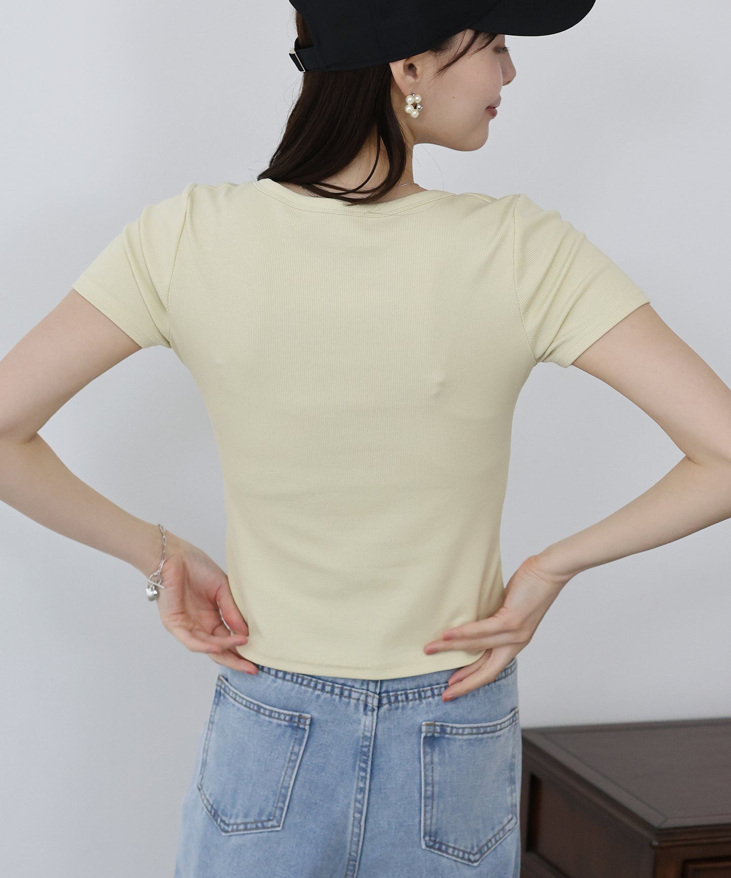 【TIME SALE】ヘンリーネック半袖Tシャツ【ネコポス】