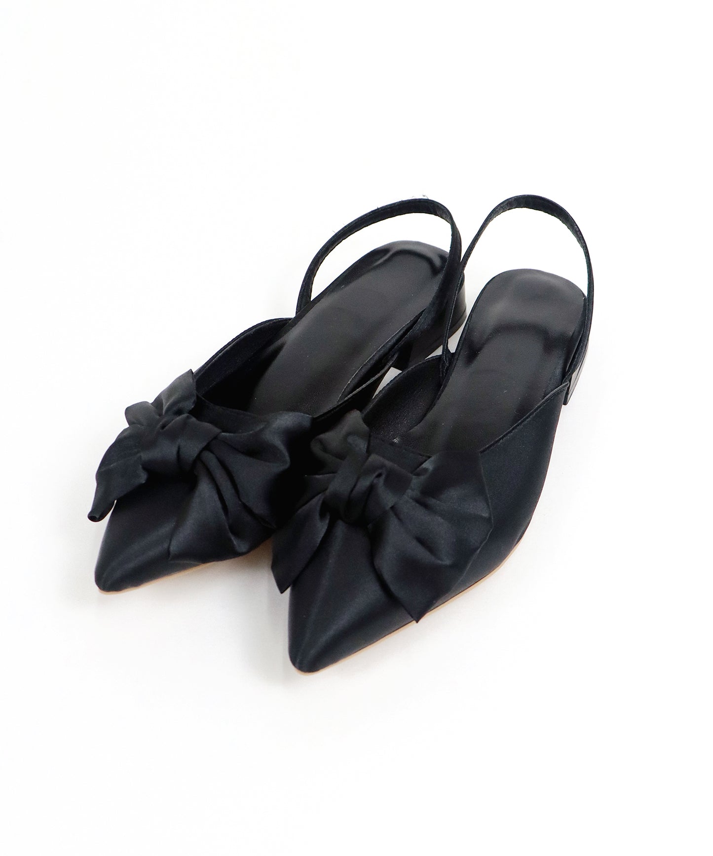 【SALE】リボン付きバックストラップミュール