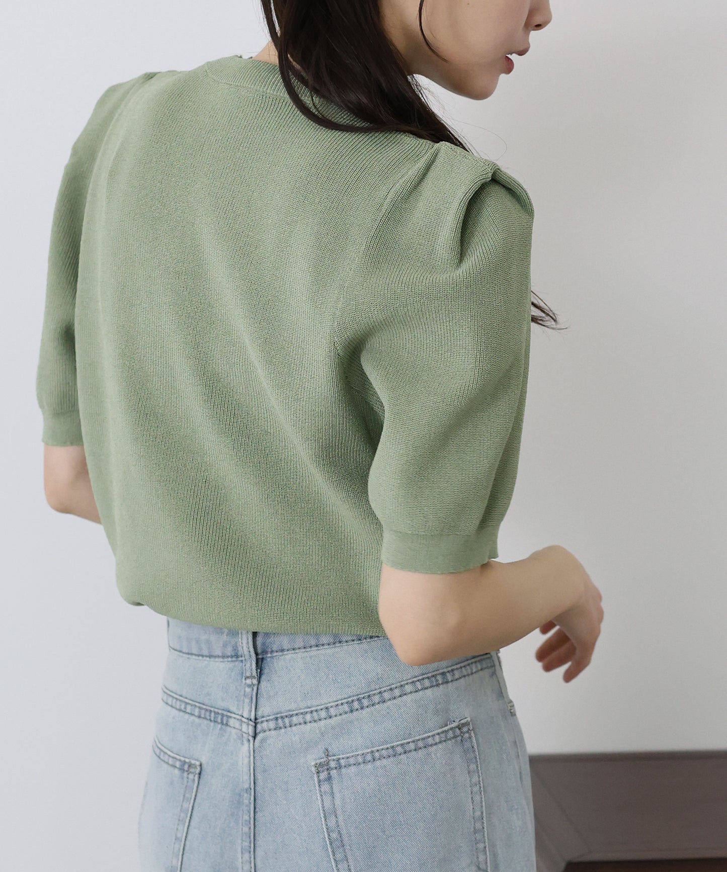 【SALE】タックスリーブサマーニット