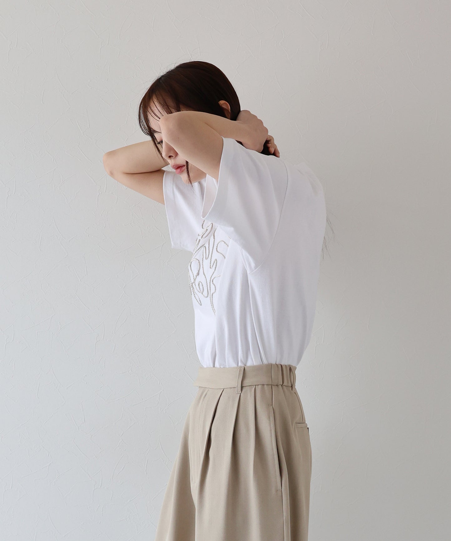 コード刺繍Tシャツ【ネコポス】