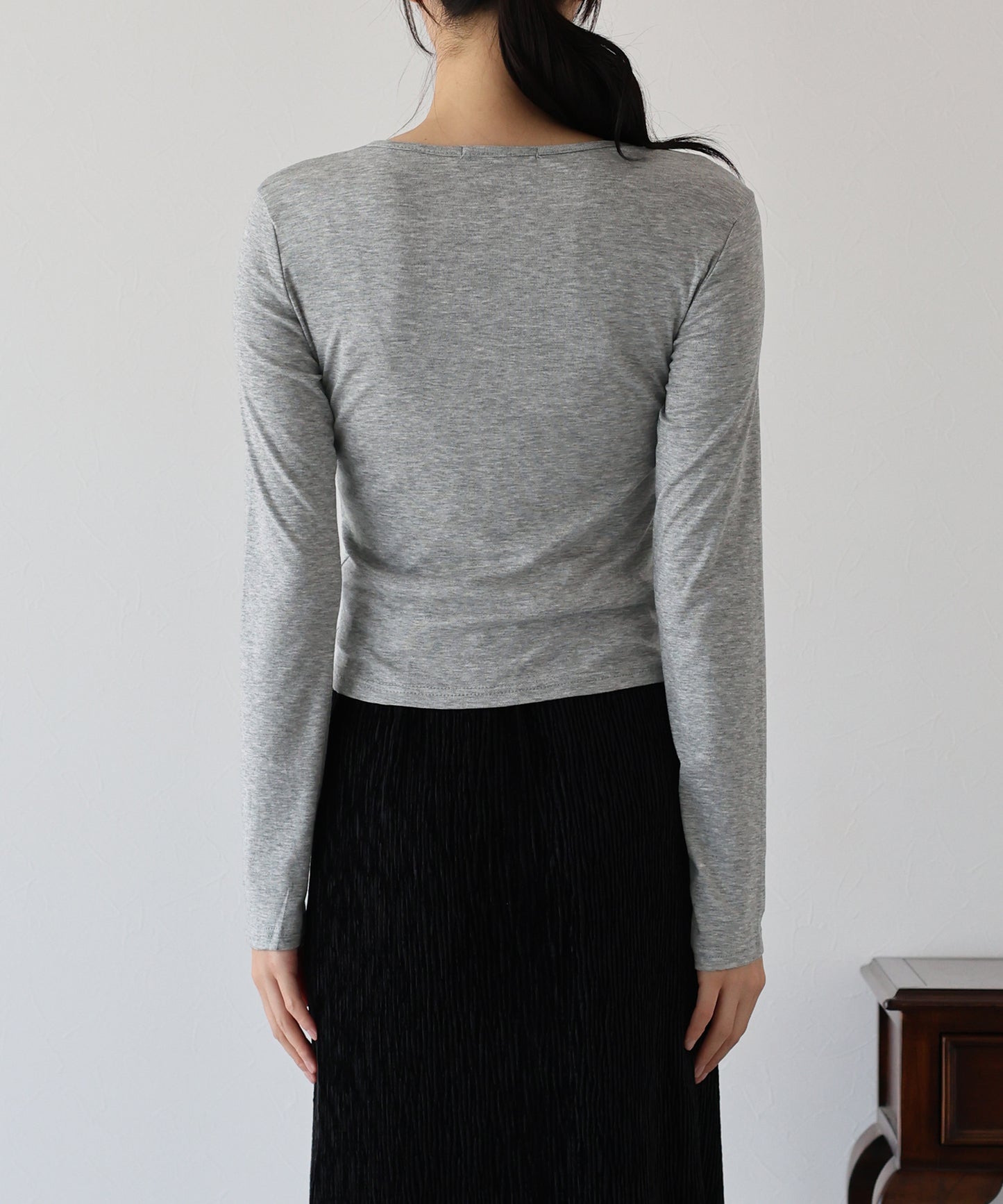 【SALE】リボン付きカットソー【ネコポス】