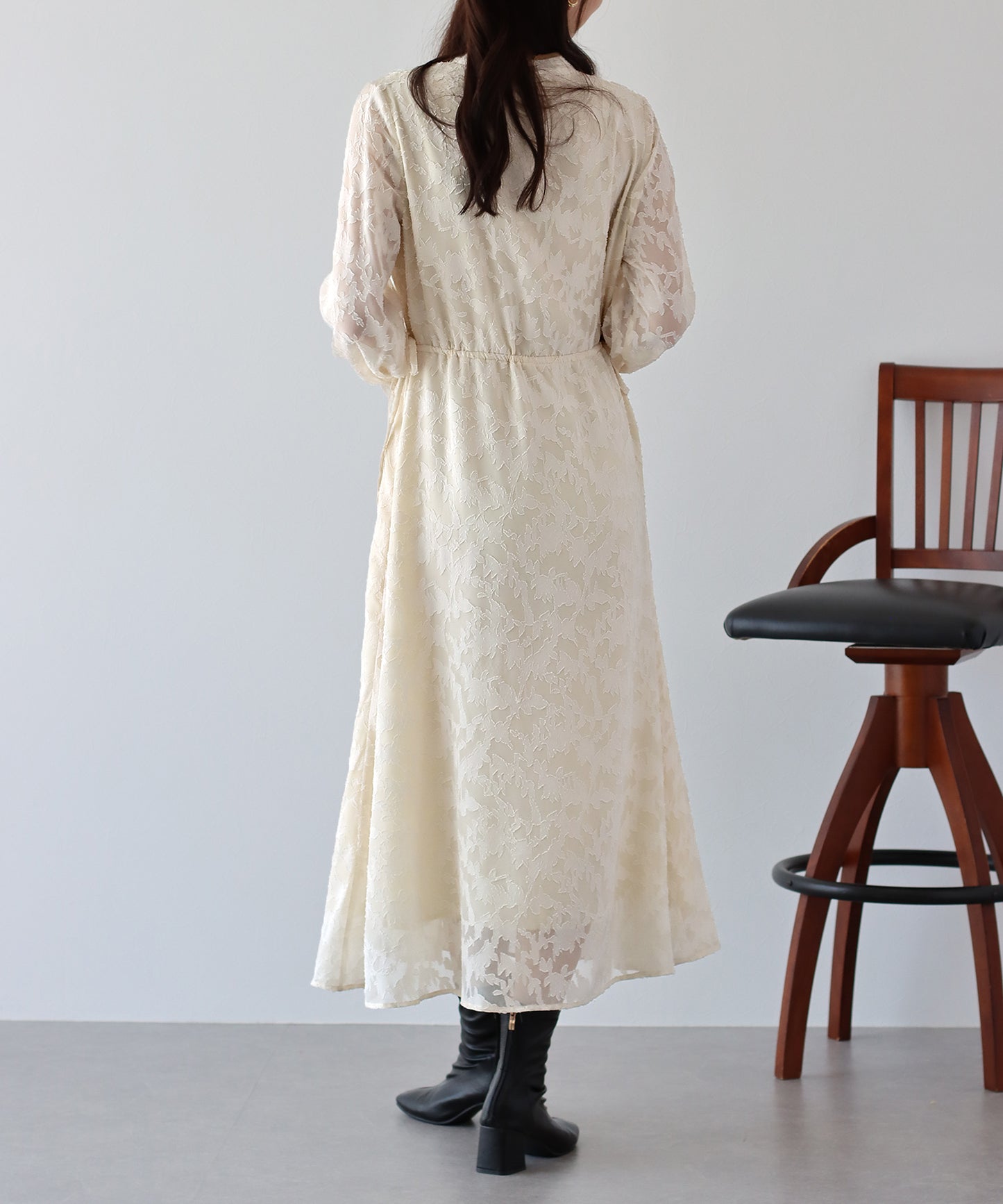 【TIME SALE】ドロストジャガードワンピース