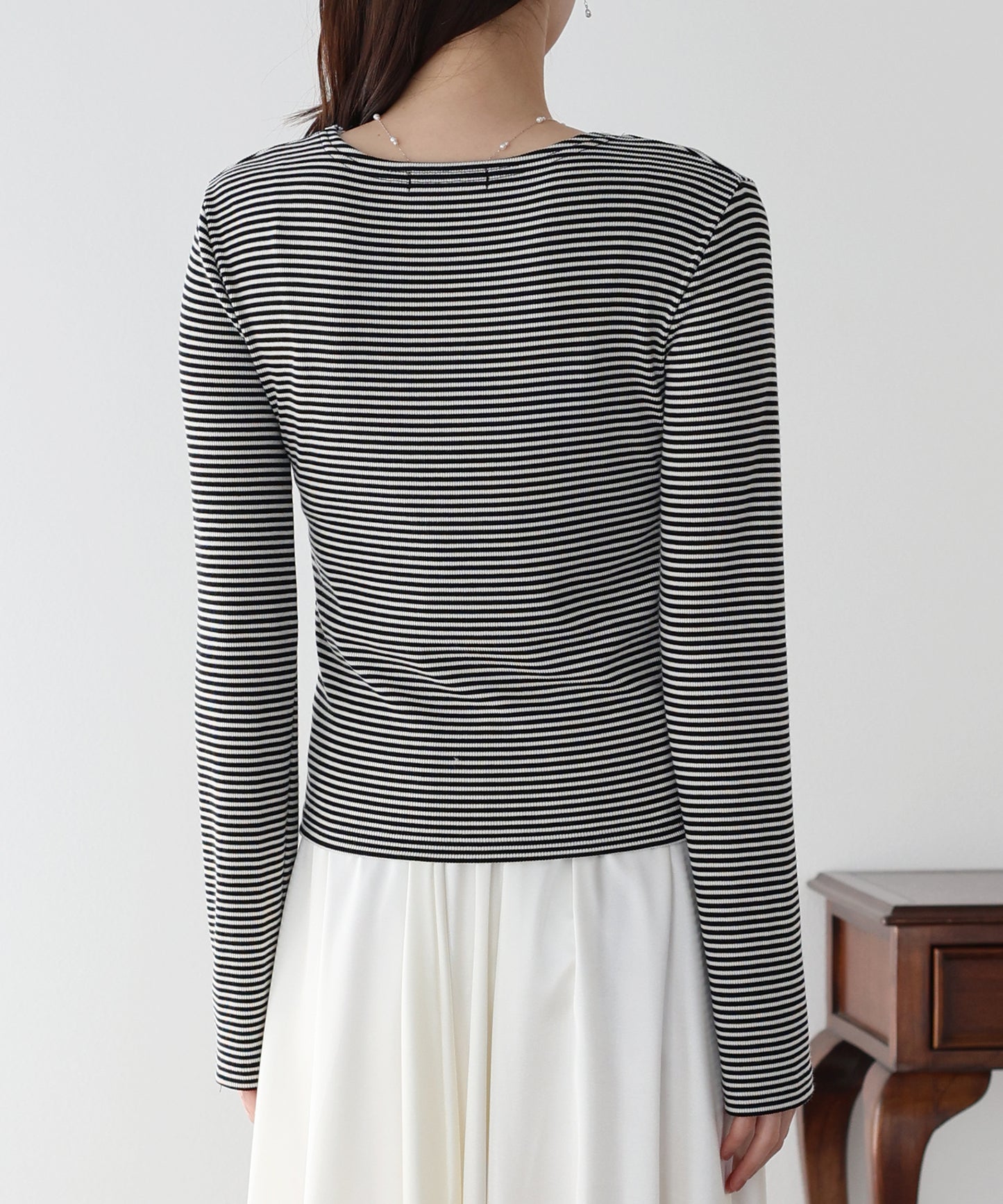 【早割5%OFF】レースボーダーカットソー【ネコポス】