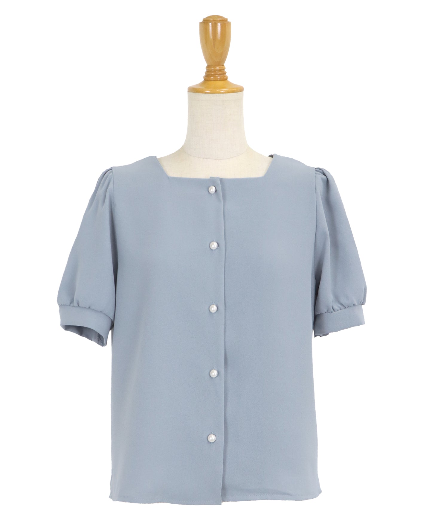 【TIME SALE】パールボタンブラウス【ネコポス】