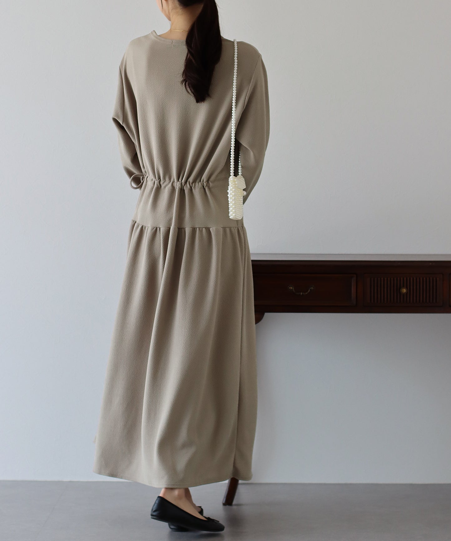 【TIME SALE】ドロストティアードワンピース