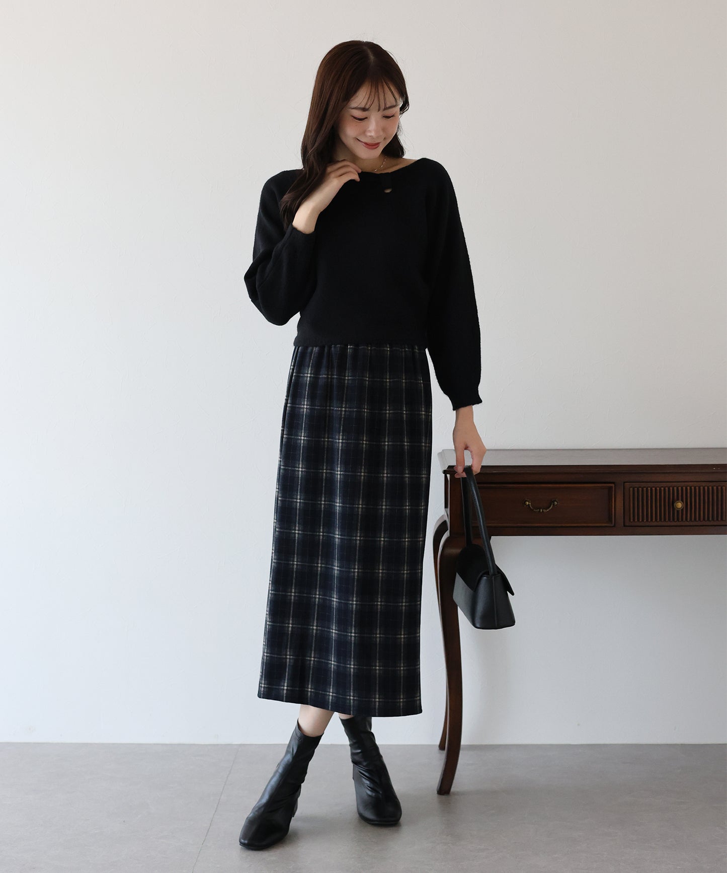 【早割5%OFF】リボンドルマンニット