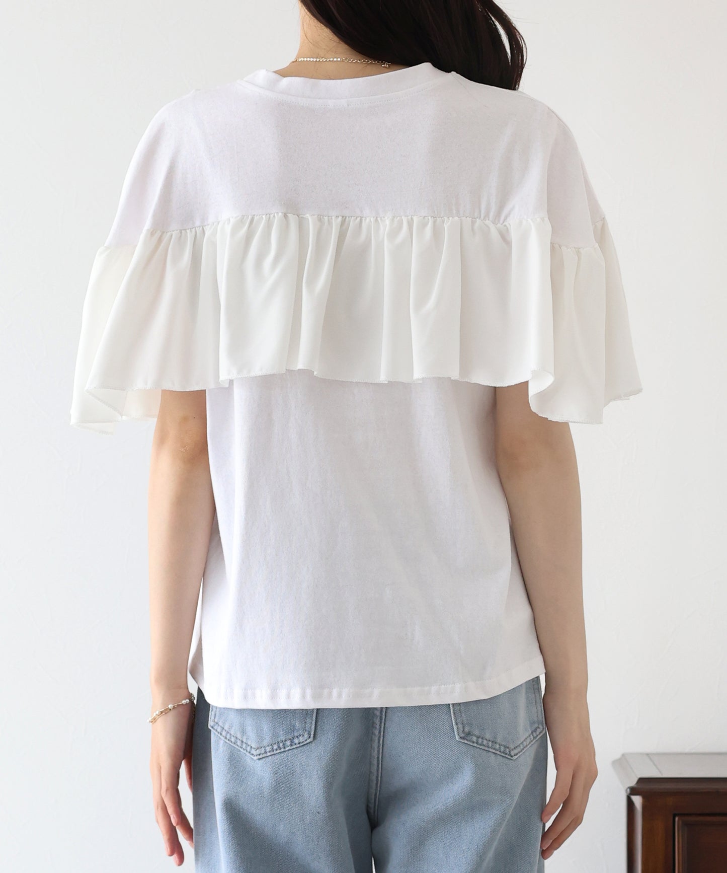 フリルデザインカットソー【ネコポス】