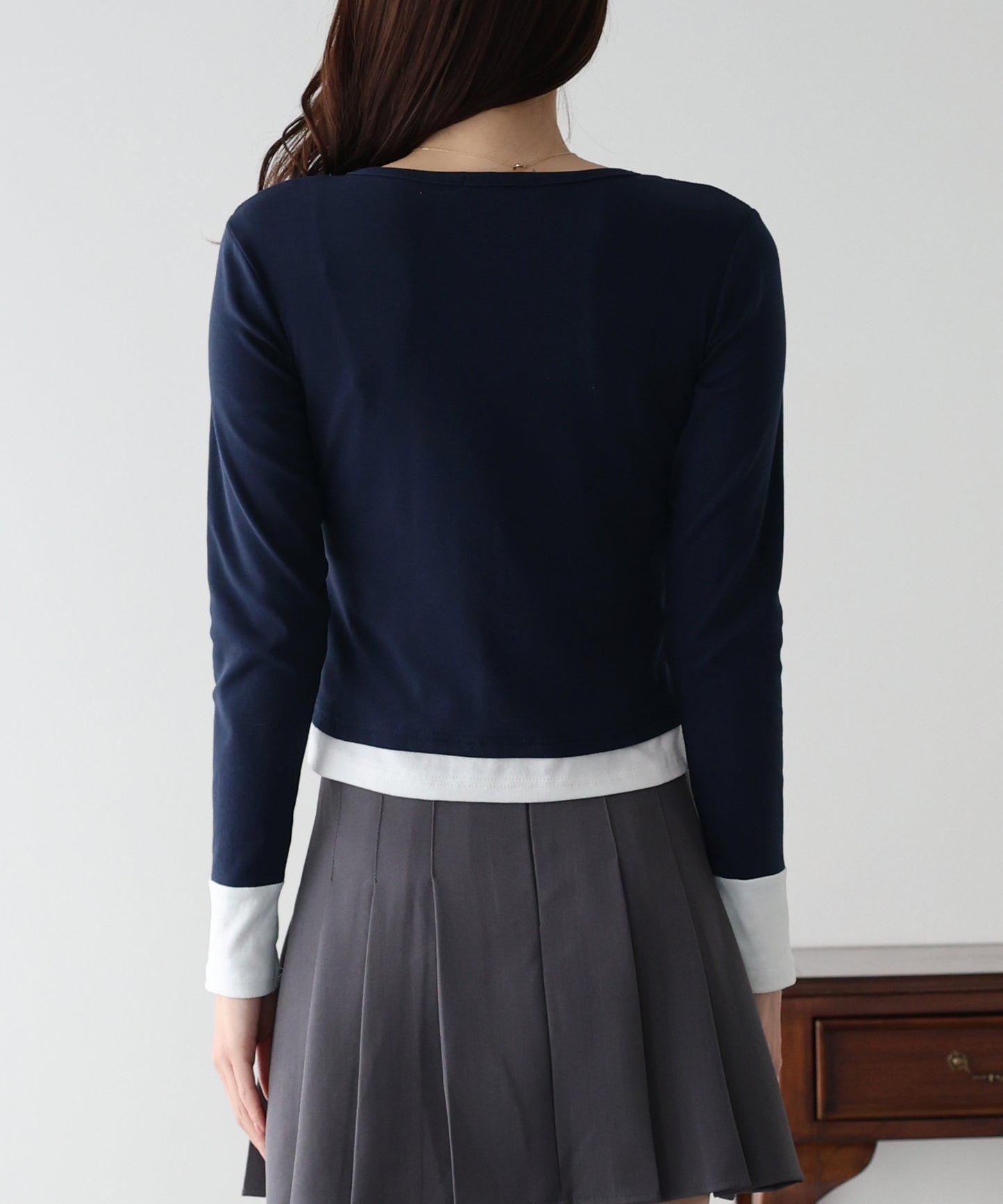 【早割5%OFF】ヘンリレイヤードカットソー【ネコポス】